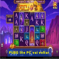 PUBG lite PC vai voltar